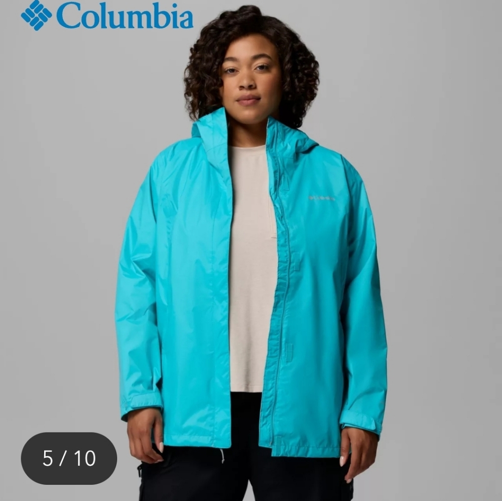 Arcadia Women's Rain Jacket - Aqua